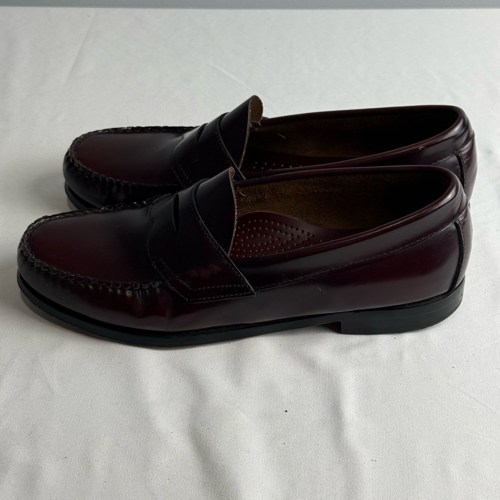 G.H. Bass & Co. Burgundy Leather Penny Loafers - Picture 3 of 16